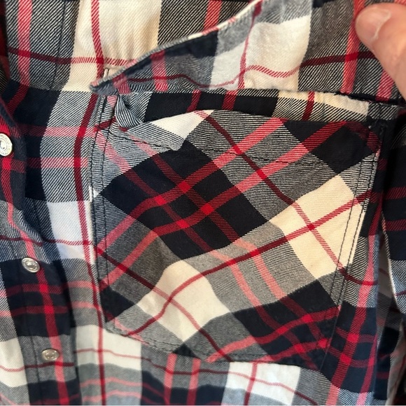 Zara Buffalo Plaid Snap Flannel Shirt. Size Medium. - Picture 7 of 15